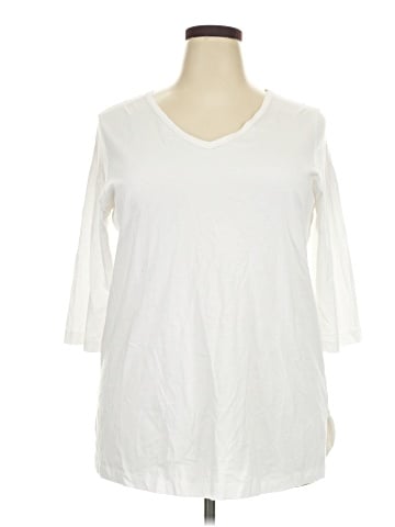 Woman Within 3/4 Sleeve T-Shirt (view 1)