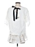 Encore White Short Sleeve Blouse Size XXL - photo 2