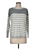 Crown & Ivy Stripes Gray Pullover Sweater Size M - photo 1