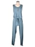 Zenana Solid Blue Jumpsuit Size S - photo 1