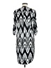 Renee C. Chevron-herringbone Silver Casual Dress Size M (estimated) - photo 2