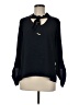 Anne Klein 100% Polyester Black Long Sleeve Blouse Size 8 - photo 1