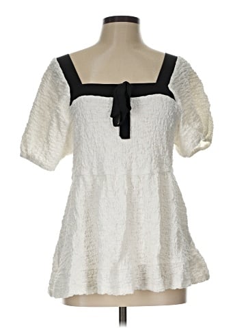 BLOOMCHIC Short Sleeve Blouse (view 1)
