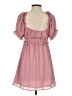 Lush 100% Polyester Hearts Pink Casual Dress Size S - photo 2