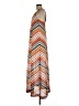 Remain 100% Polyester Chevron-herringbone Orange Casual Dress Size 8 - photo 5