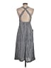 Roxy 100% Viscose Stripes Gray Casual Dress Size S - photo 2