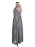 Roxy 100% Viscose Stripes Gray Casual Dress Size S - photo 5