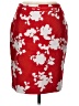 Talbots 100% Polyester Print Red Formal Skirt Size 10 (petite) - photo 1