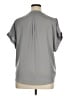Lucky Brand 100% Polyester Gray Short Sleeve Blouse Size XL - photo 2