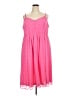 Torrid 100% Polyester Polka Dots Pink Casual Dress Size 4X Plus (4) - photo 1