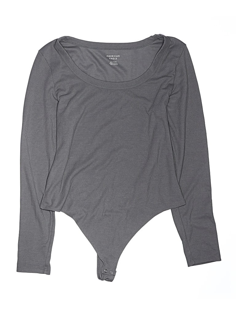 Pre-owned American Eagle Outfitters Bodysuit In Gray