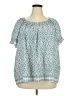 Max Studio Blue Short Sleeve Blouse Size 3X - photo 1