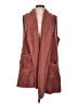 Cherish 100% Polyester Brown Sweater Vest Size L - photo 1