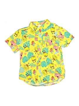 Spongebob Squarepants Short Sleeve Button Down Shirt