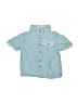 Unbranded 100% Cotton Teal Short Sleeve Button-Down Shirt Size 3-6 mo - photo 1