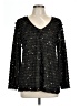 Reba Black Long Sleeve Blouse Size L - photo 1