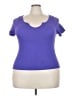 Eye Candy Purple Short Sleeve Top Size 2X - 3X - photo 1