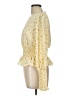 Forever 21 100% Polyester Yellow Long Sleeve Blouse Size L - photo 5