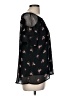AGB 100% Polyester Black Short Sleeve Blouse Size M - photo 4