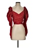 Nasty Gal Inc. 100% Polyester Red 3/4 Sleeve Blouse Size 0 - photo 1