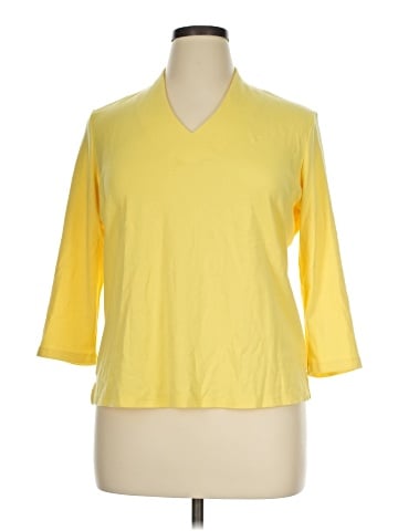 Draper's & Damon's 3/4 Sleeve Top (view 1)