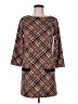 Echo Tweed Brown Casual Dress Size EU 38 / US 8 - photo 1