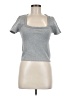 90 Degree by Reflex Silver Short Sleeve Turtleneck Size M - photo 1