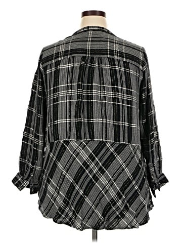 Lane Bryant 3/4 Sleeve Button-Down Shirt (view 2)