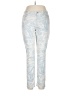 J.Jill Paisley Floral Graphic Blue Jeans Size 12 - photo 1