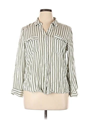 Alexander Jordan 3/4 Sleeve Button-Down Shirt (view 1)
