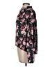 Badgley Mischka 100% Polyester Floral Black Long Sleeve Blouse Size M - photo 5