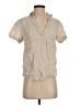 J.Crew 100% Linen Tan Short Sleeve Blouse Size XXS - photo 1