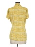 DKNY Yellow Short Sleeve Blouse Size M - photo 2