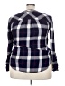 NSR Plaid Blue Long Sleeve Button-Down Shirt Size XL - photo 2
