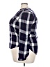 NSR Plaid Blue Long Sleeve Button-Down Shirt Size XL - photo 5