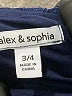 Alex & Sophia 100% Polyester Solid Blue Cocktail Dress Size 3 - 4 - photo 7