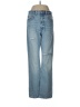 Zara Hearts Blue Jeans Size 6 - photo 1
