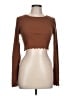 Aero Brown Long Sleeve Top Size L - photo 1