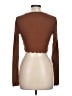 Aero Brown Long Sleeve Top Size L - photo 2