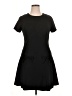 CeCe Solid Black Casual Dress Size 14 - photo 1