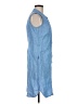 L.L.Bean Solid Blue Casual Dress Size 8R - photo 4