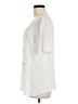 Something Navy 100% Viscose Ivory Short Sleeve Blouse Size M - photo 5