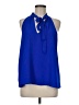 Everly 100% Polyester Blue Sleeveless Blouse Size M - photo 1