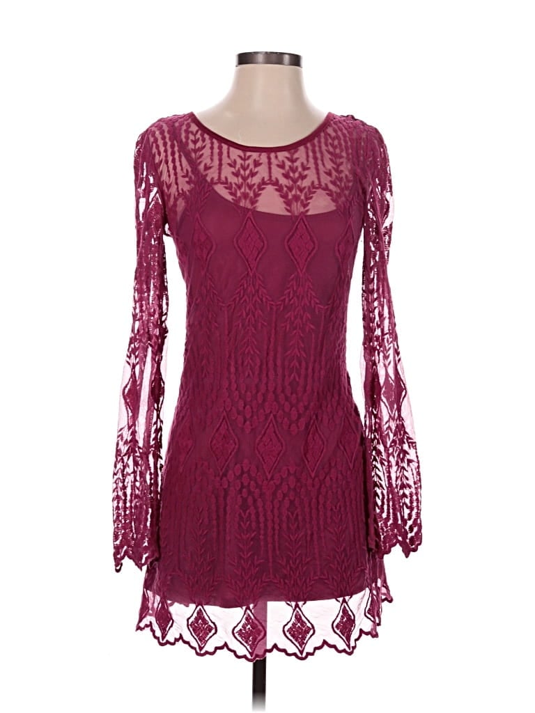 Pre-owned Ecote Cocktail Dress In Burgundy