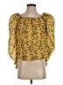 FRAME 100% Ramie Gold 3/4 Sleeve Blouse Size S - photo 1