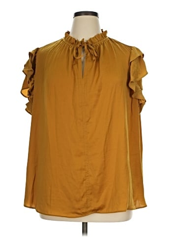 DKNY Jeans Short Sleeve Blouse (view 1)
