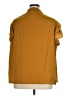 DKNY Jeans 100% Polyester Gold Short Sleeve Blouse Size 1X - photo 2