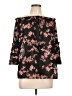 Xhilaration Black 3/4 Sleeve Blouse Size L - photo 1
