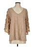 AndTheWhy Tan 3/4 Sleeve Blouse Size S - photo 1
