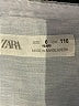 Zara Blue Long Sleeve Button-Down Shirt Size 6 - photo 3